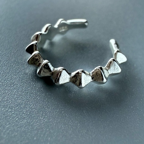 Sterling Silver Spike Ear Cuff - Picture 5 of 8